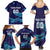 Custom Italy Rugby Family Matching Summer Maxi Dress and Hawaiian Shirt Gli Azzurri Flame Pattern - Wonder Print Shop