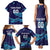 Custom Italy Rugby Family Matching Tank Maxi Dress and Hawaiian Shirt Gli Azzurri Flame Pattern - Wonder Print Shop