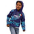 Custom Italy Rugby Kid Hoodie Gli Azzurri Flame Pattern - Wonder Print Shop