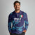 Custom Italy Rugby Long Sleeve Polo Shirt Gli Azzurri Flame Pattern - Wonder Print Shop