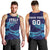 Custom Italy Rugby Men Tank Top Gli Azzurri Flame Pattern - Wonder Print Shop