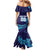 Custom Italy Rugby Mermaid Dress Gli Azzurri Flame Pattern - Wonder Print Shop