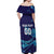 Custom Italy Rugby Off Shoulder Maxi Dress Gli Azzurri Flame Pattern - Wonder Print Shop