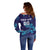 Custom Italy Rugby Off Shoulder Sweater Gli Azzurri Flame Pattern