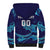 Custom Italy Rugby Sherpa Hoodie Gli Azzurri Flame Pattern