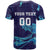 Custom Italy Rugby T Shirt Gli Azzurri Flame Pattern