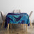 Custom Italy Rugby Tablecloth Gli Azzurri Flame Pattern