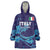 Custom Italy Rugby Wearable Blanket Hoodie Gli Azzurri Flame Pattern - Wonder Print Shop