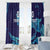 Custom Italy Rugby Window Curtain Gli Azzurri Flame Pattern