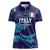 Custom Italy Rugby Women Polo Shirt Gli Azzurri Flame Pattern