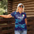 Custom Italy Rugby Women Polo Shirt Gli Azzurri Flame Pattern