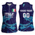 Custom Italy Rugby Women Sleeveless Polo Shirt Gli Azzurri Flame Pattern