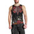 Czech Republic Traditional Costume Men Tank Top Embroidery Floral Pattern With Red Rose