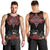 Czech Republic Traditional Costume Men Tank Top Embroidery Floral Pattern With Red Rose