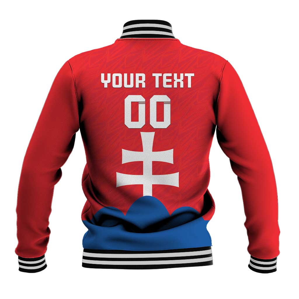 Custom Slovakia Football Baseball Jacket Come On Sokoli