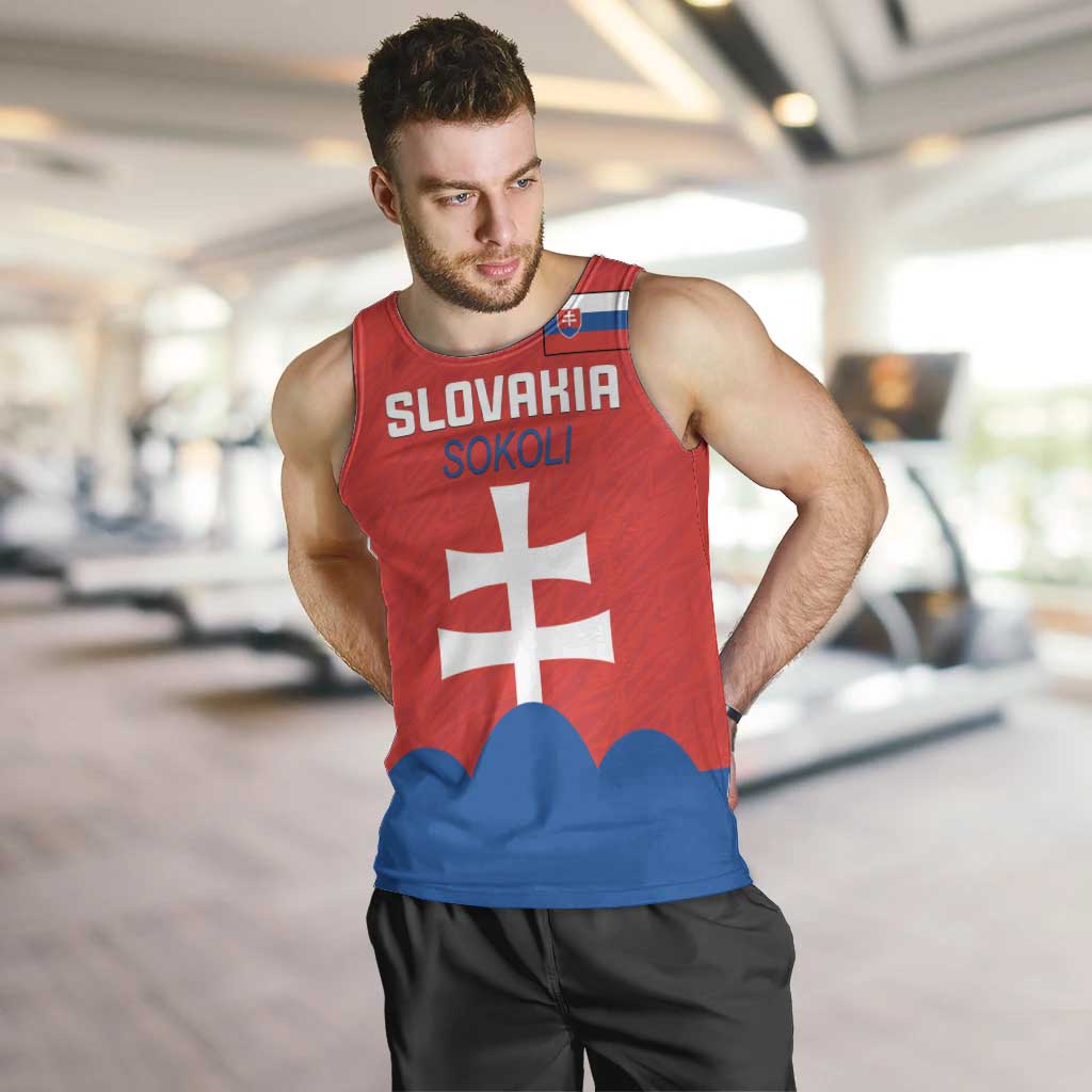 Custom Slovakia Football Men Tank Top Come On Sokoli