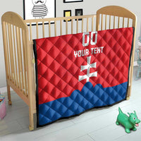 Custom Slovakia Football Quilt Come On Sokoli