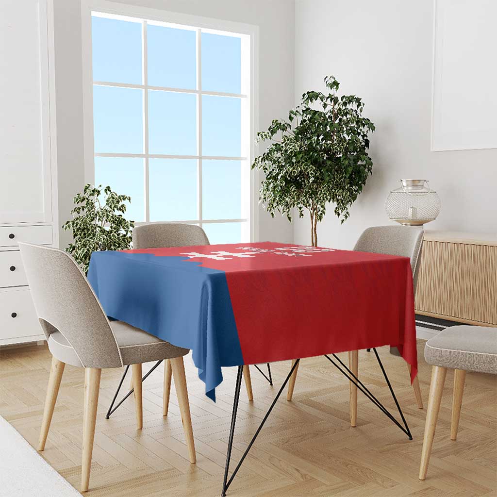 Custom Slovakia Football Tablecloth Come On Sokoli