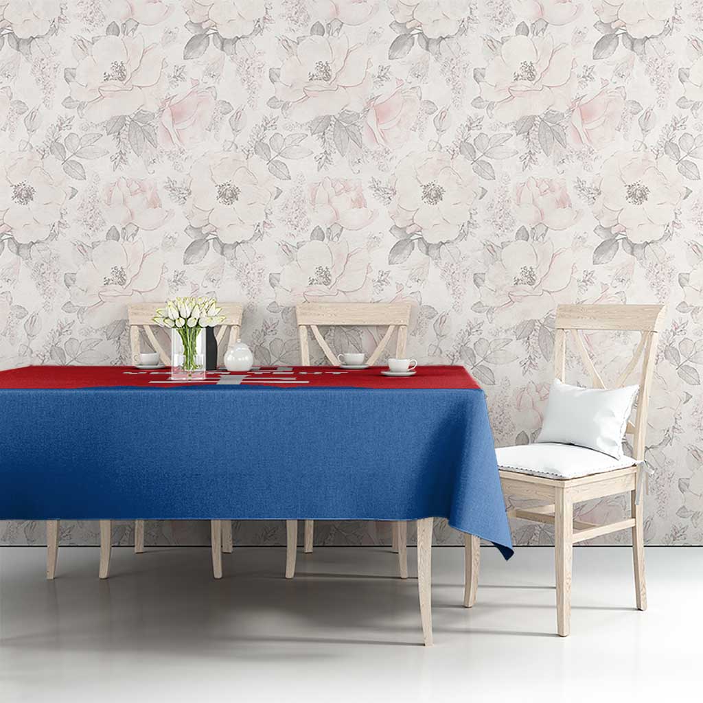 Custom Slovakia Football Tablecloth Come On Sokoli