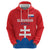 Custom Slovakia Football Zip Hoodie Come On Sokoli