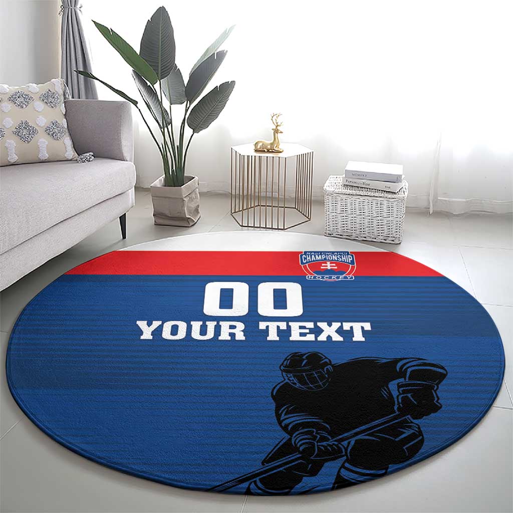 Custom Slovakia Hockey Round Carpet Go Nasi Chlapci