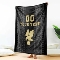 Custom Mexico Football Blanket El Tri Aztec Pattern Back Version