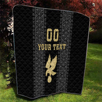 Custom Mexico Football Quilt El Tri Aztec Pattern Back Version