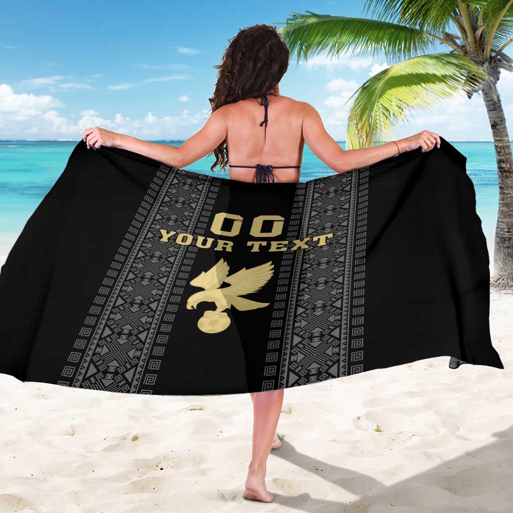 Custom Mexico Football Sarong El Tri Aztec Pattern Back Version