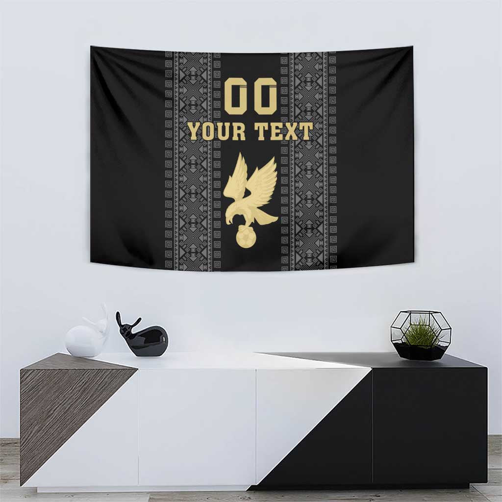 Custom Mexico Football Tapestry El Tri Aztec Pattern Back Version