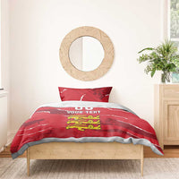 Custom Bailiwick of Jersey Bedding Set Sporty Style