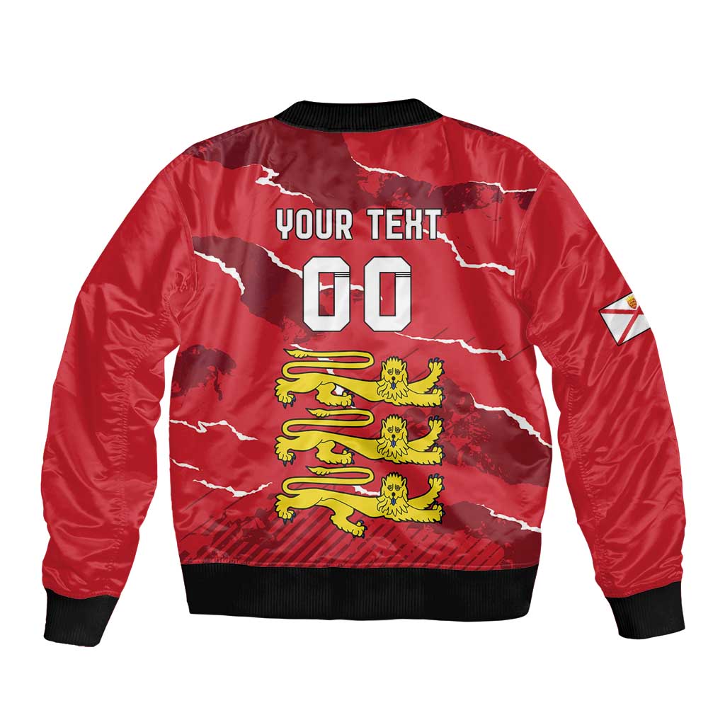 Custom Bailiwick of Jersey Bomber Jacket Sporty Style