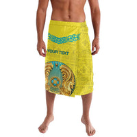 Personalized Kazakhstan Emblem Lavalava Kazakh Pattern