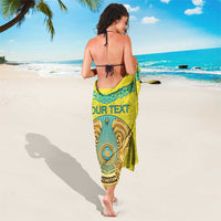Personalized Kazakhstan Emblem Sarong Kazakh Pattern