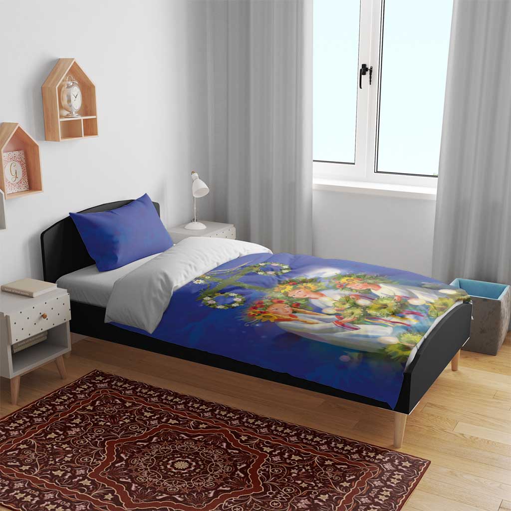 Swedish Glad Midsommar Bedding Set Hade du en bra Midsommar