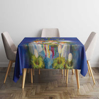 Swedish Glad Midsommar Tablecloth Hade du en bra Midsommar