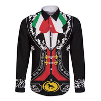 Mexican Trajes Charros Costume Long Sleeve Button Shirt