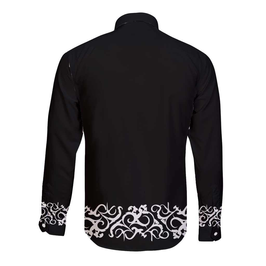 Mexican Trajes Charros Costume Long Sleeve Button Shirt