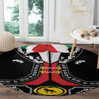Mexican Trajes Charros Costume Round Carpet