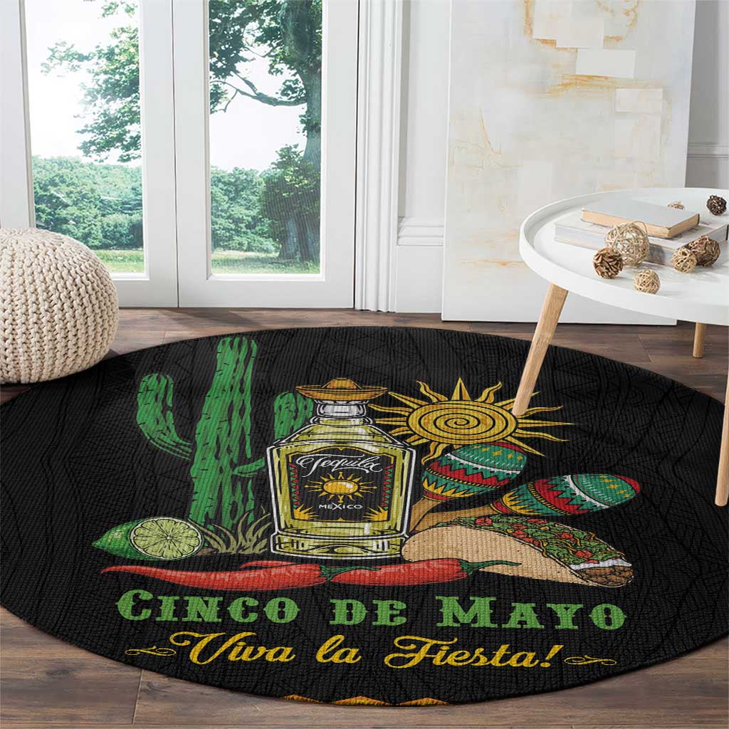 Mexico Cinco de Mayo Round Carpet Viva la Fiesta!