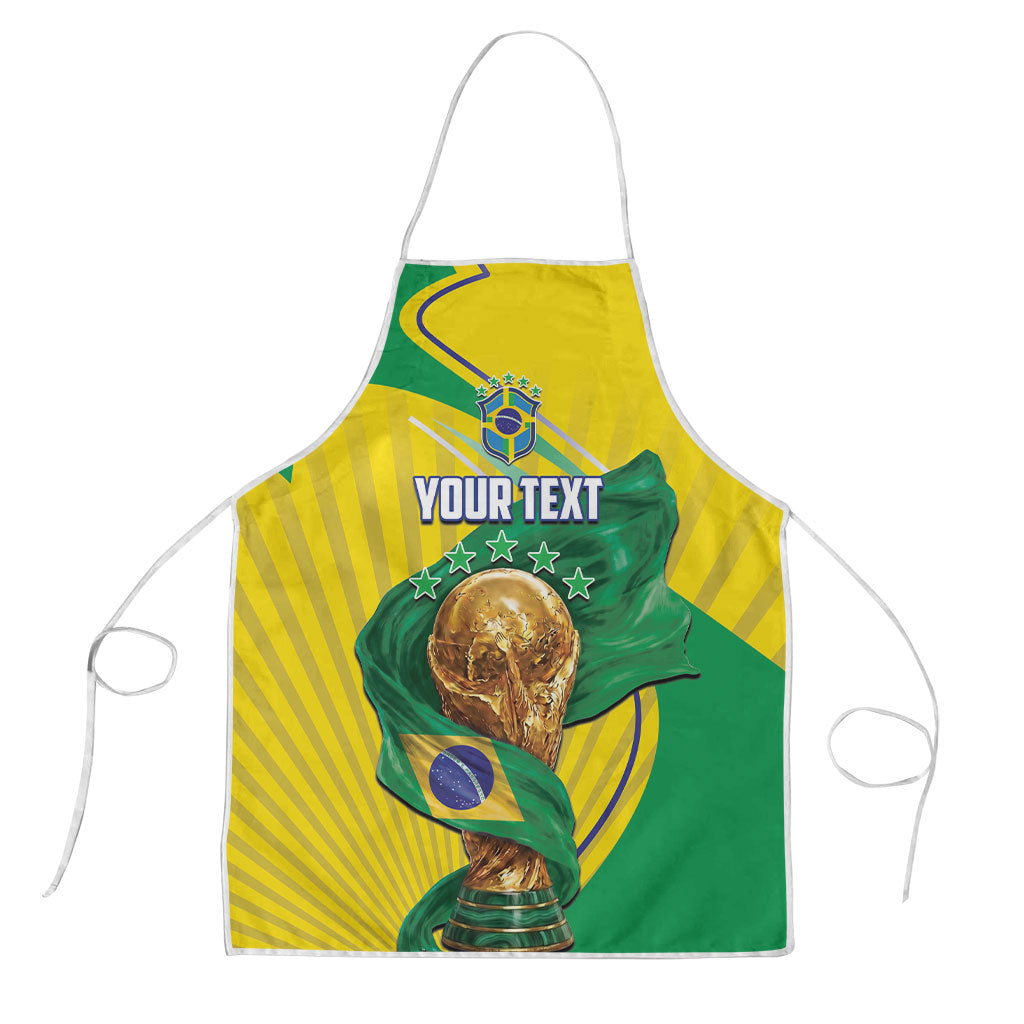 Personalized Brazil Football 2026 Apron Born for Glory Let Champions Rise
