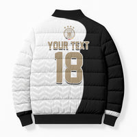Custom Germany Football Bomber Puffer Jacket Black Eagle Glory 2026 Fan Edition