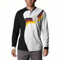 Custom Germany Football Button Sweatshirt Black Eagle Glory 2026 Fan Edition