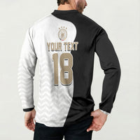 Custom Germany Football Button Sweatshirt Black Eagle Glory 2026 Fan Edition