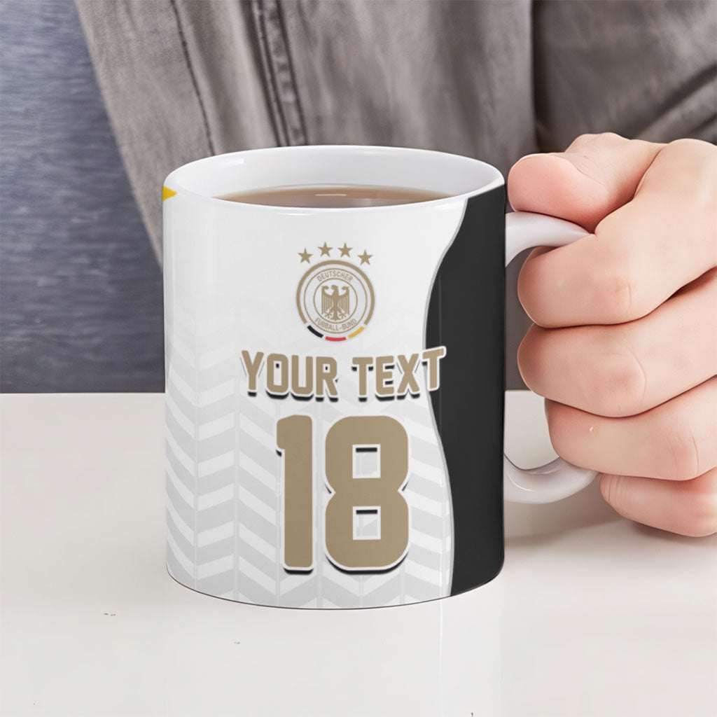 Custom Germany Football Ceramic Mug Black Eagle Glory 2026 Fan Edition