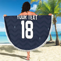 Custom Germany Football 2026 Beach Blanket Midnight Eagle Heritage