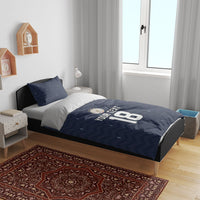 Custom Germany Football 2026 Bedding Set Midnight Eagle Heritage