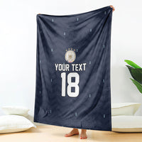 Custom Germany Football 2026 Blanket Midnight Eagle Heritage