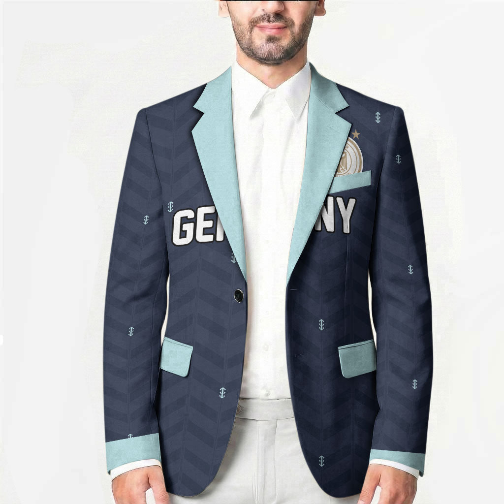 Custom Germany Football 2026 Blazer Midnight Eagle Heritage