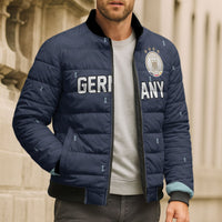 Custom Germany Football 2026 Bomber Puffer Jacket Midnight Eagle Heritage