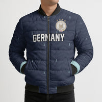 Custom Germany Football 2026 Bomber Puffer Jacket Midnight Eagle Heritage